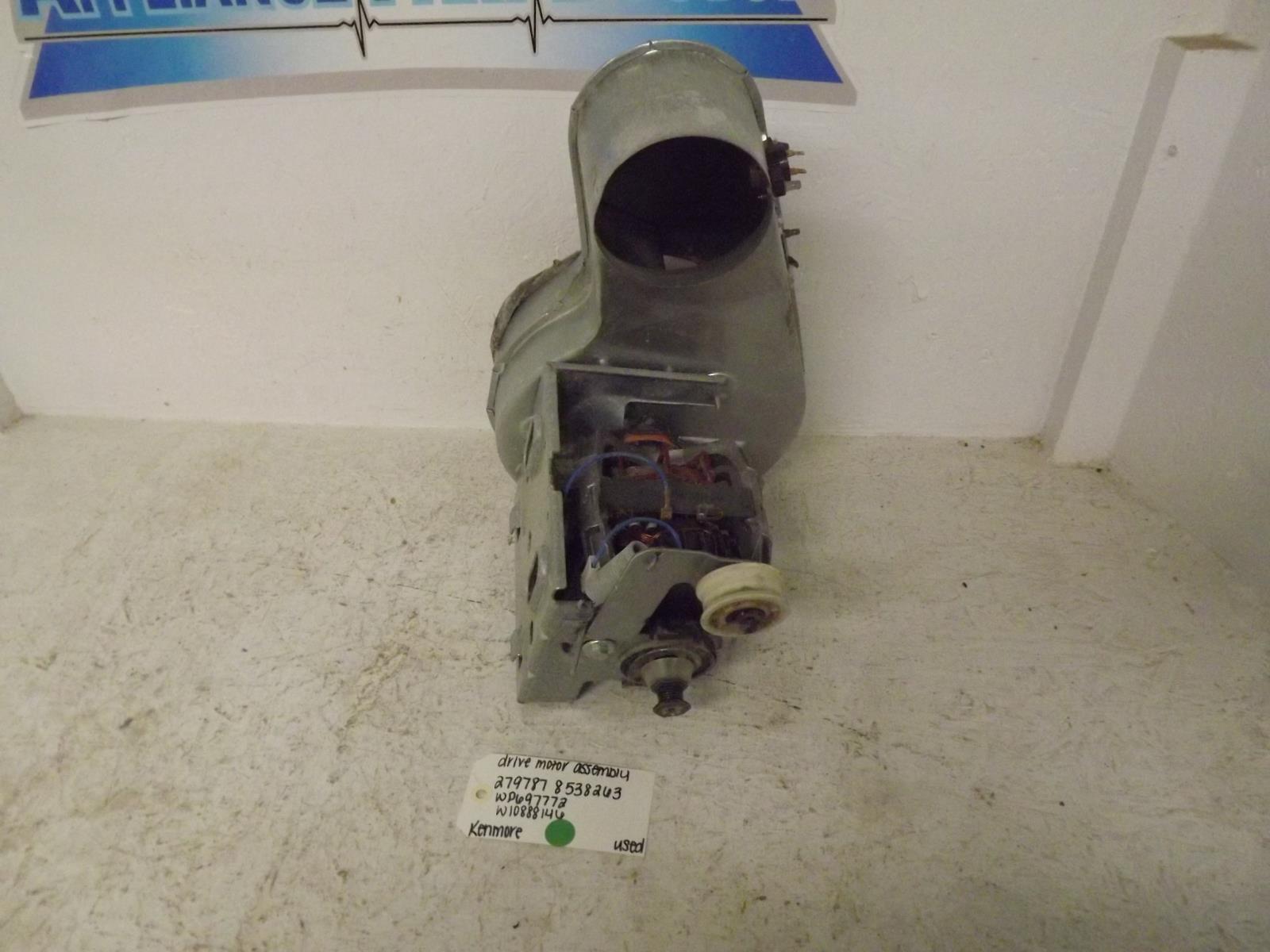 Kenmore Dryer 279787 8538263 WP697772 W10888146 Drive Motor Assembly Used Kenmore Dryer 279787 8538263 WP697772 W10888146 Drive Motor Assembly Used
